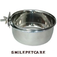 ボルトホルダー付◆ステンレス食器◆M　小型犬-中型犬むけ